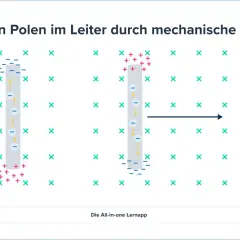 Die linke Hand Regel erklärt, wie sich Ladungsträger in einem Leiter bewegen, wenn dieser ein Magnetfeld durchquert.