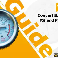 Manometer zeigt verschiedene Druckeinheiten wie Bar und PSI. Ein Leitfaden zur Umrechnung von Druckeinheiten.