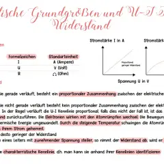 U-I Kennlinien zeigen den Zusammenhang zwischen Spannung und Stromstärke. Ein gerader Verlauf deutet auf einen konstanten ohmscher Widerstand hin.