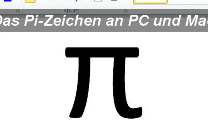 π-Zeichen richtig nutzen - so geht's!
