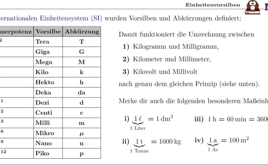 Einheiten umrechnen Physik - So gelingt jede Umrechnung!