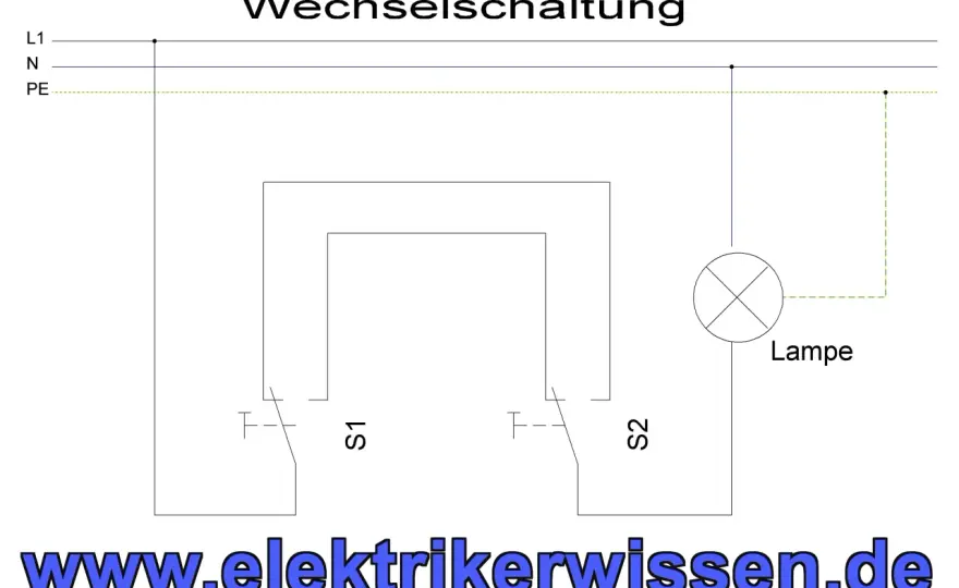 Wechselschaltung - Funktion, Aufbau & Fehler vermeiden