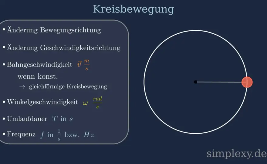 Kreisbewegung verstehen - Formeln, Zentripetalkraft & Fehler vermeiden