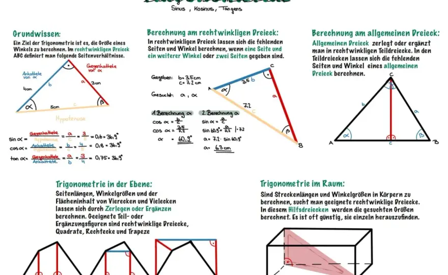 Trigonometrische Formeln meistern - Dein klarer Leitfaden